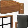 vidaXL Outdoor-Sofagarnitur mit Kissen 9 pcs Natur und Anthrazit