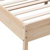 vidaXL Massivholzbett ohne Matratze 135x190 cm Kiefernholz