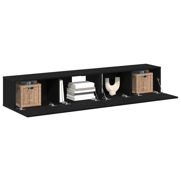 vidaXL TV-Schrankset Wandmontiert 2 pcs Artisan-Eiche Holzwerkstoff