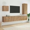 vidaXL TV-Wandm&ouml;bel Wandmontiert 5 pcs Artisan-Eiche Holzwerkstoff