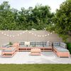 vidaXL 11-tlg. Garten-Sofagarnitur Massivholz Douglasie