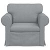 vidaXL Sofa Hellgrau Gesamtabmessungen: 95 x 82 x 80 cm (B x T x H)