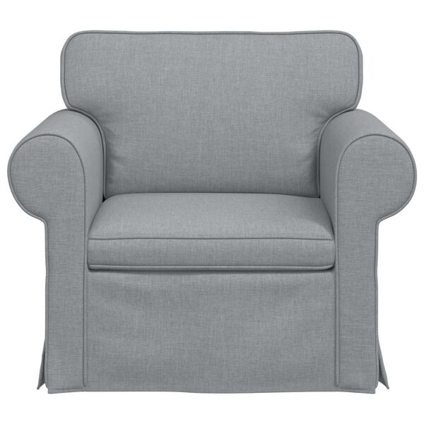 vidaXL Sofa Hellgrau Gesamtabmessungen: 95 x 82 x 80 cm (B x T x H)