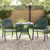 vidaXL Gartentisch Set 3 pcs Gr&uuml;n Gussaluminium