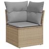 vidaXL Garten-Sofa-Set mit Kissen 13 pcs Beige und Hellgrau