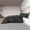 vidaXL Bettw&auml;sche-Set Schwarz 225x220 cm Baumwolle