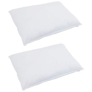 vidaXL Bettdecken Set mit Kissen 3 pcs Wei&szlig; Daunenfeder