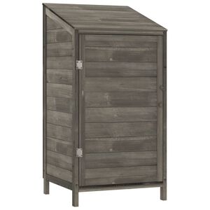 vidaXL Ger&auml;teschuppen Anthrazit 55x52x112 cm Massivholz Tanne