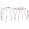 vidaXL Garten Essgruppe 5 pcs Schwarz Stahl