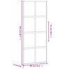 vidaXL Schiebet&uuml;r Schwarz 76x205 cm Hartglas und Aluminium