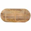 vidaXL Tischplatte 100x50x2,5 cm Oval Massivholz Mango
