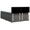 vidaXL Boxspringbett mit Matratze Dunkelgrau 140x200 cm Stoff