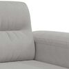 vidaXL 2-Sitzer-Sofa Hellgrau 120 cm Mikrofasergewebe