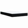 vidaXL Boxspringbett mit Matratze Schwarz 90x190 cm Stoff