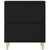 vidaXL Sideboard Schwarz 60x35x70 cm Holzwerkstoff