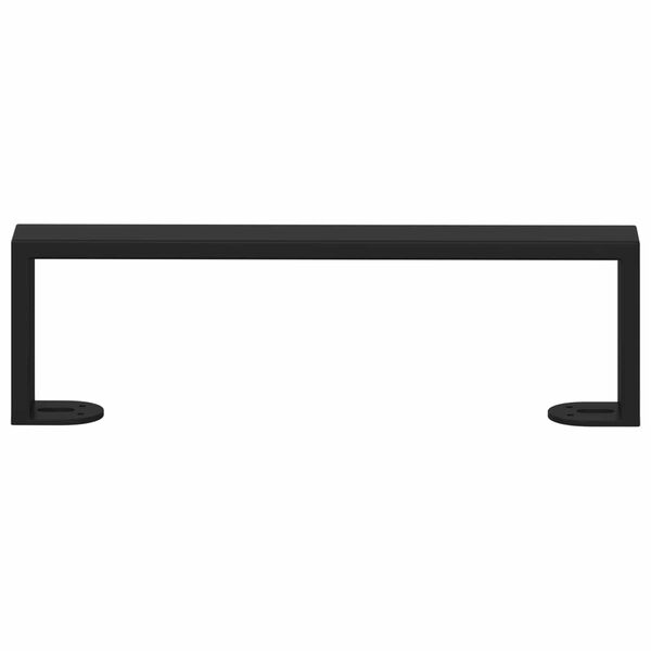 vidaXL M&ouml;belbeine 2 pcs Schwarz 341 x 40,5 x 100 mm Eisen
