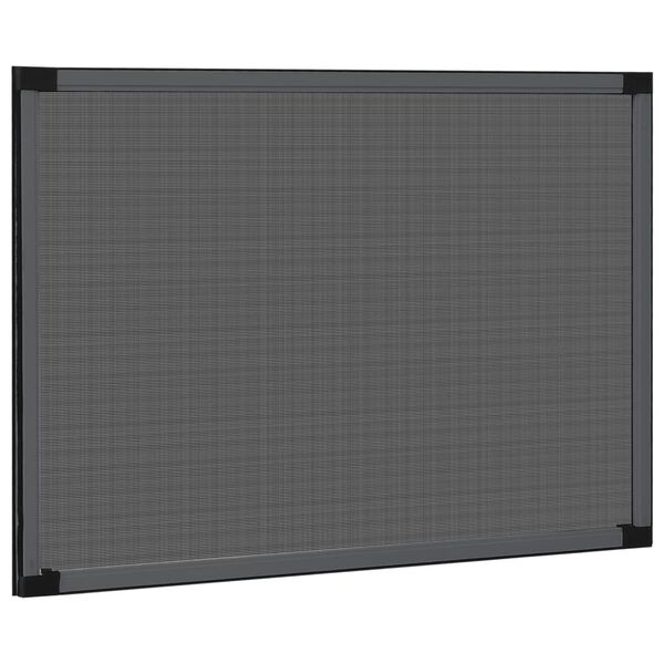 vidaXL Ausziehbarer Insektenschutz f&uuml;r Fenster Anthrazit (75-143)x50cm