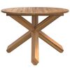 vidaXL Gartentisch &Oslash;109x74 cm Massivholz Teak