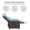 vidaXL Relaxsessel mit Aufstehhilfe Dunkelbraun Stoff