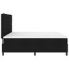 vidaXL Boxspringbett mit Matratze Schwarz 200 x 200 cm Stoff