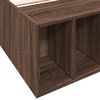 vidaXL Bettgestell Braun Eichen-Optik 75x190 cm Holzwerkstoff
