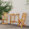 vidaXL Gartenstuhl 2 pcs &Ouml;l-Natur 40 x 42 x 85 cm Massivholz Akazie