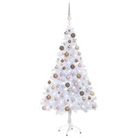 vidaXL Künstlicher Weihnachtsbaum Beleuchtung Kugeln 120cm 230 Zweige