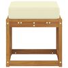 vidaXL Outdoor Hocker Bank Massivholz Akazie Natur