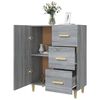 vidaXL Sideboard Grau Sonoma 69,5x34x90 cm Holzwerkstoff