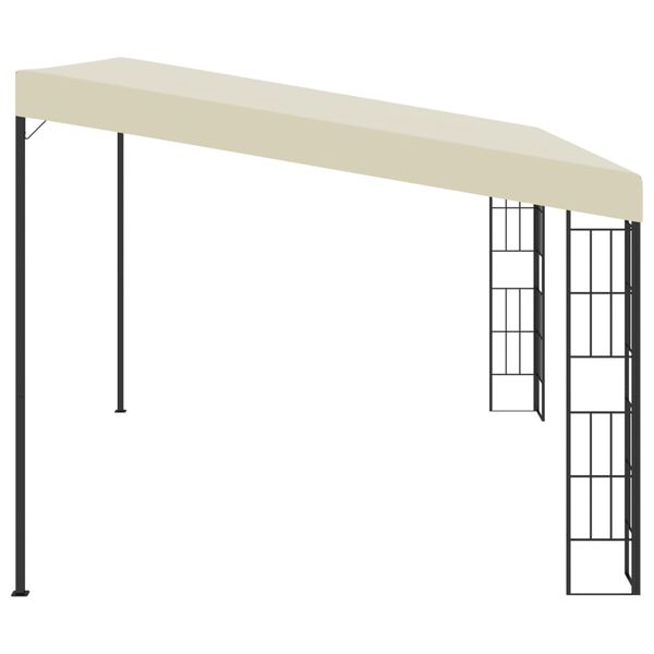 vidaXL Wand-Pavillon 3x4 m Creme Stoff