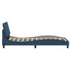 vidaXL Bettgestell ohne Matratze "Hanko" Blau 90x200 cm Stoff