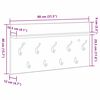vidaXL Wandmontierter nachttisch Schwarz Eichen-Optik 80 x 40 x 12 cm