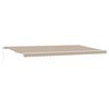 vidaXL Ausziehbare Markise Beige 600 x 300 cm Polyester und Aluminium