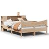 vidaXL Massivholzbett ohne Matratze 135x190 cm Kiefernholz