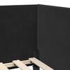 vidaXL Eckbettgestell mit Matratze Sonstiges 2 pcs Schwarz Samt