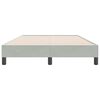 vidaXL Bettgestell ohne Matratze Hellgrau 120x220 cm Samt