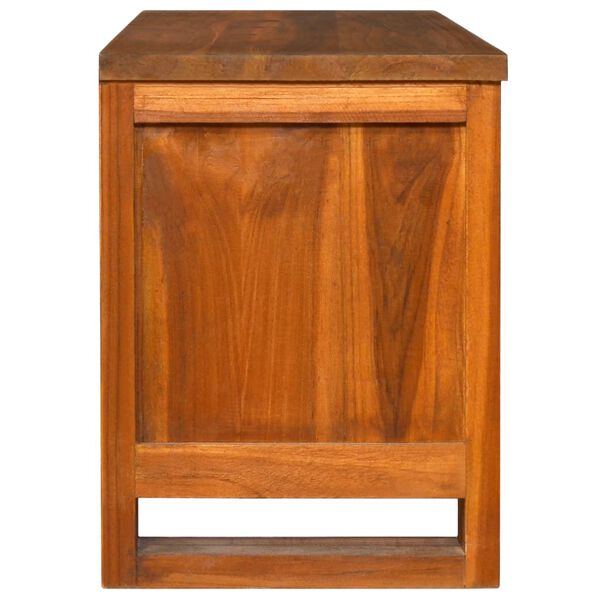 vidaXL TV-Schrank 110x30x40 cm Teak Massivholz