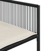 vidaXL 15-tlg. Garten-Essgruppe mit Kissen Schwarz Poly Rattan