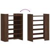 vidaXL Schuhschrank Braun Eichen-Optik 74,5x37,5x100 cm Holzwerkstoff