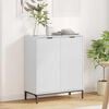 vidaXL Sideboard Hochglanz Wei&szlig; 69,5 x 33 x 82 cm Holzwerkstoff