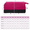 vidaXL Pferdedecke Rosa und Schwarz 135 cm Polyester