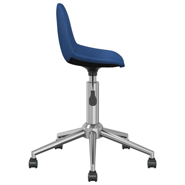 vidaXL B&uuml;rostuhl Drehbar Blau Stoff