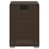 vidaXL Propan-Tank-Verstecktisch Braun 40x40x60 cm Poly Rattan