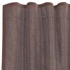 vidaXL Voile Vorh&auml;nge mit Stangentaschen 2 Stk. Braun