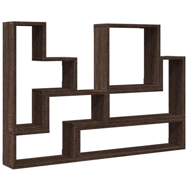 vidaXL Wandregal Braun Eichen-Optik 96x12x64 cm Holzwerkstoff