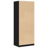 vidaXL Kleiderschrank mit Regal Schwarz Eichen-Optik 80 x 50 x 200 cm