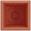 vidaXL Quadratischer Blumentopf 24 pcs Ziegelrot 20 x 20 x 16 cm