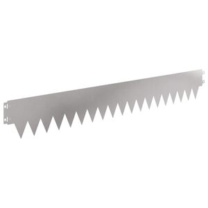 vidaXL Rasenkante 30 stk. 103 x 15 cm Stahl Silber