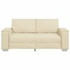 vidaXL Sofa 140cm Creme Stoff