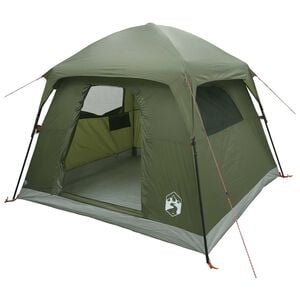 vidaXL H&uuml;tten-Zelt Olive Gr&uuml;n 244 x 213 x 183 cm Polyester und Stahl